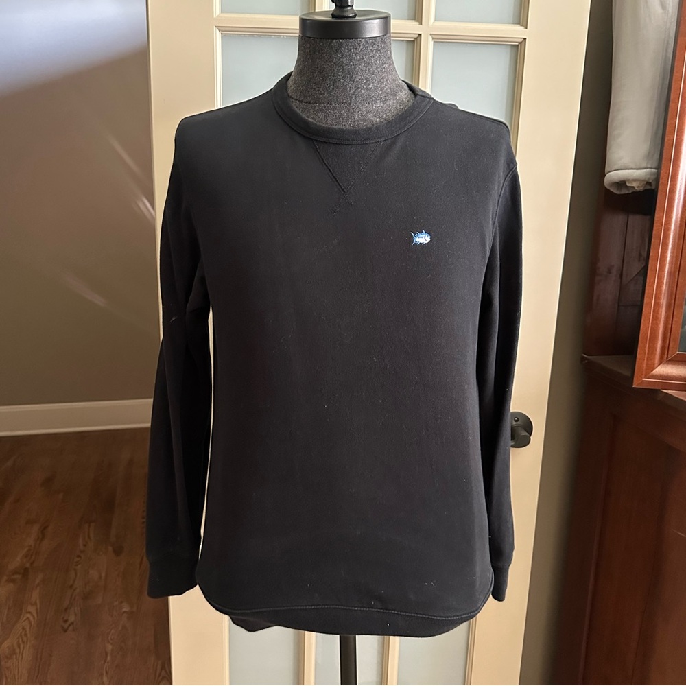 SOUTHERN TIDE 🐟 Men’s Black All Cotton ‘MIZZOU TIGERS’ LS Sweatshirt - Sz SMALL